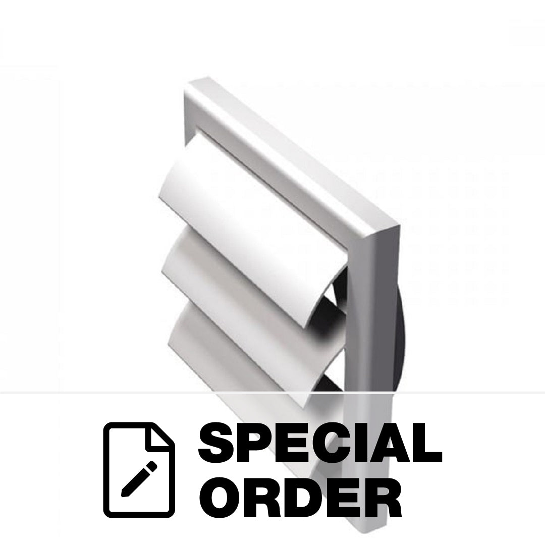 VENTILATION WALL GRAVITY VENT WHITE 125MM