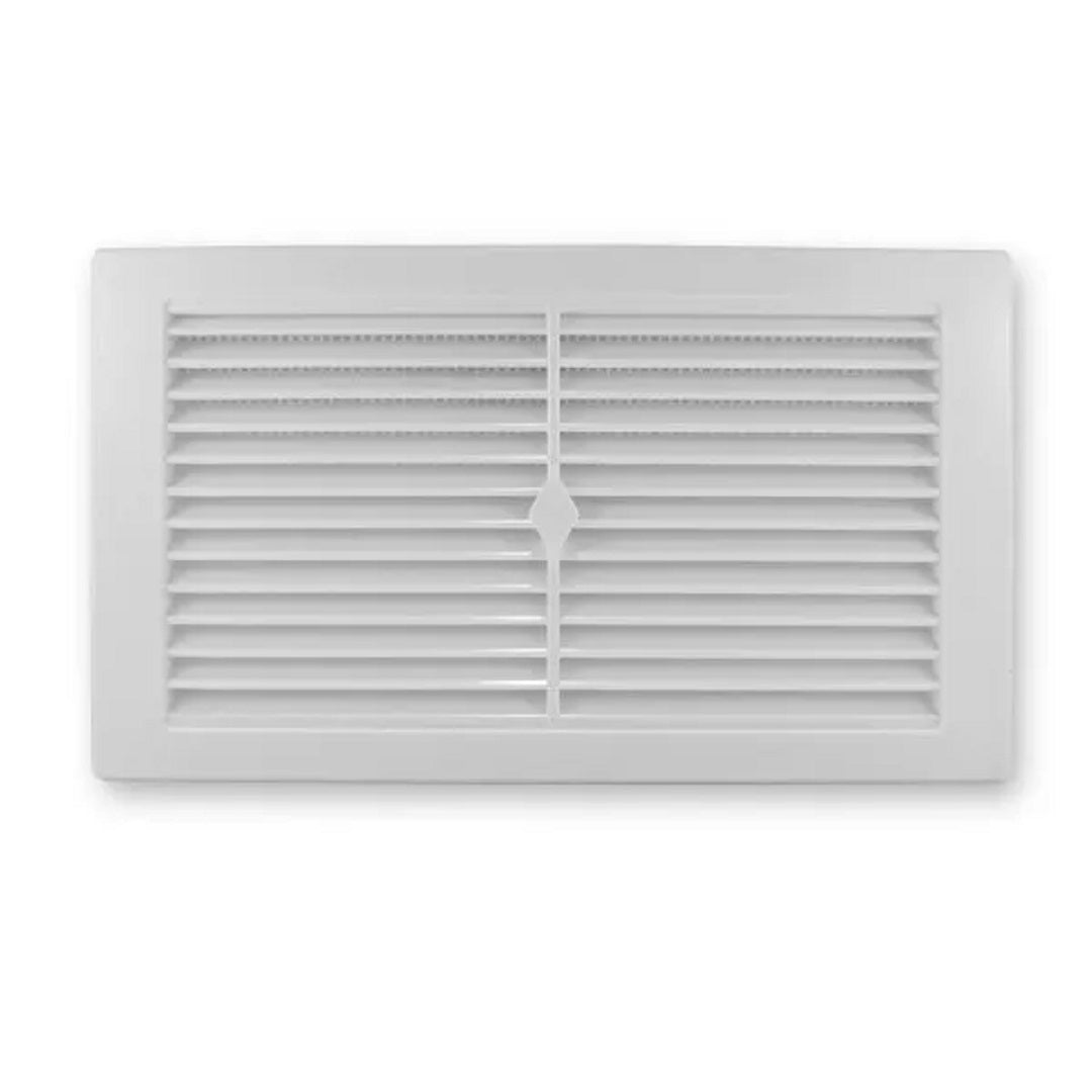 VENT WALL PLASTIC SNAP IN WHITE 245 X 145MM
