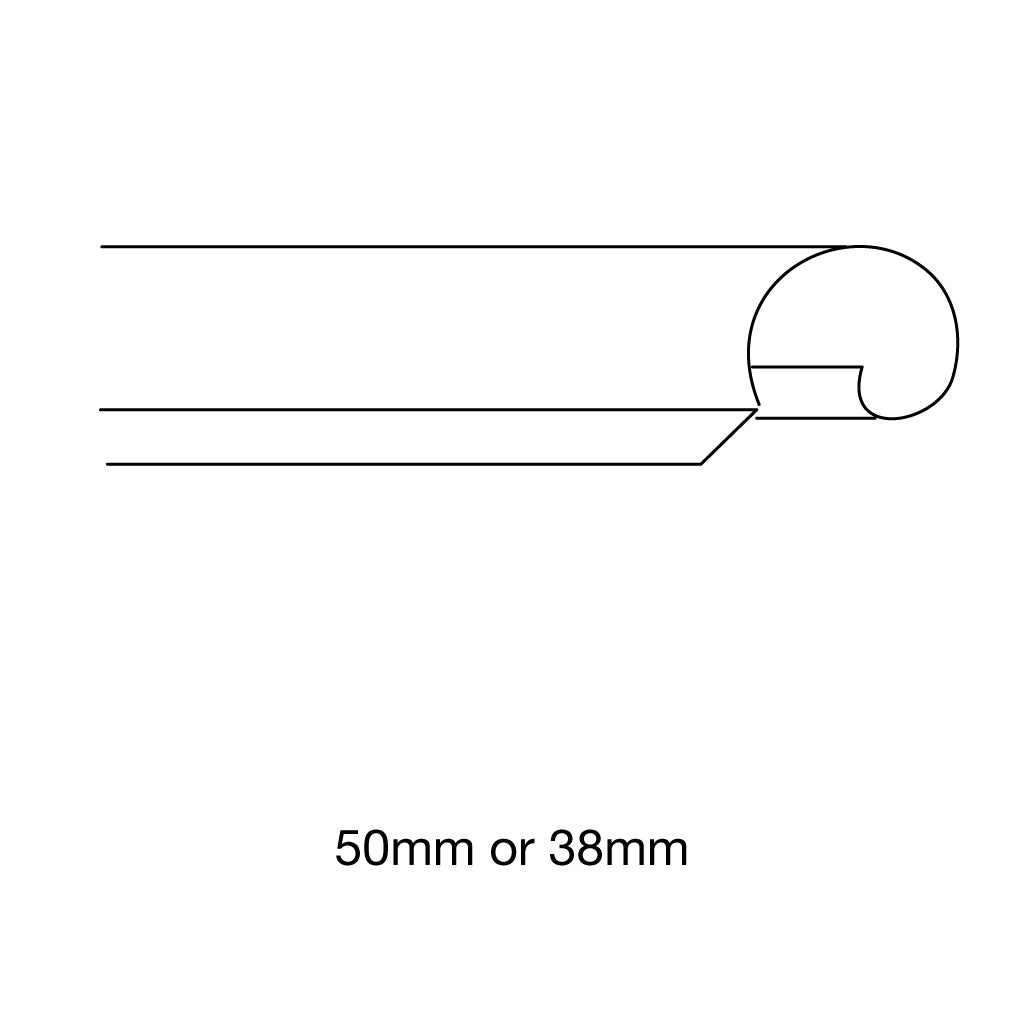 LYSAGHT BARGE MOULD NO.8 ZINCALUME 2.4M LENGTH 0.55 X 15 X 15 X 75 X 125 X 25MM