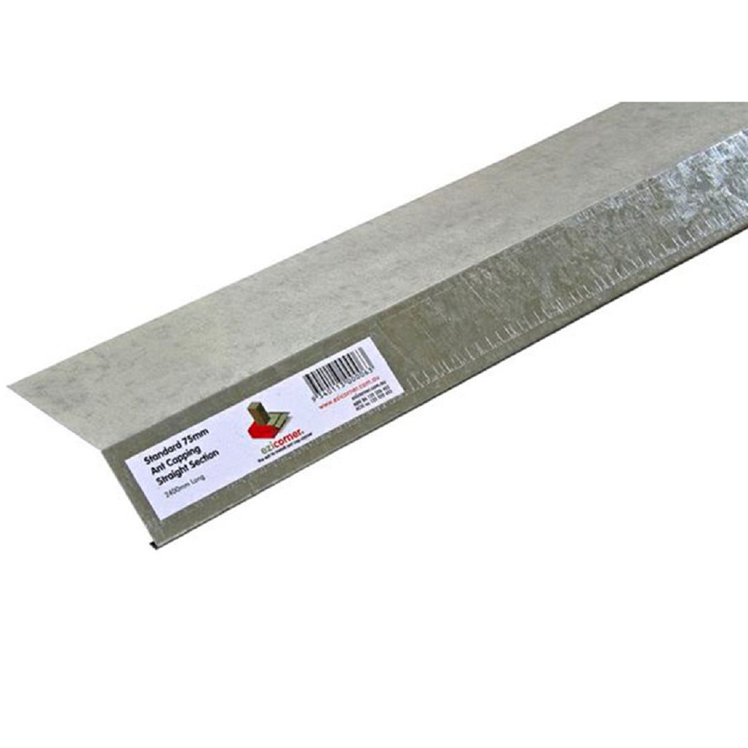 EZICORNER ANT CAPPING SINGLE SIDED SIDED GALV 0.55 X 75 X 38MM X 2.4M
