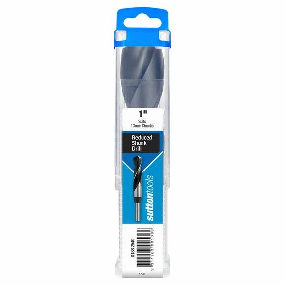 Sutton Hss Reduced Shank Drill Bit - Imperial - 1/2in Shank - Blue Finish