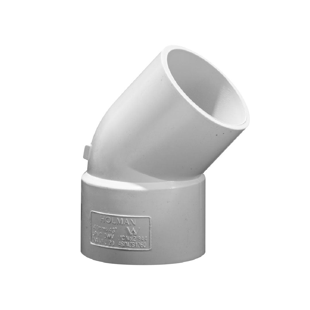 PVC DWV ELBOW PLAIN M&F SOCKET COLL ELB40SOC