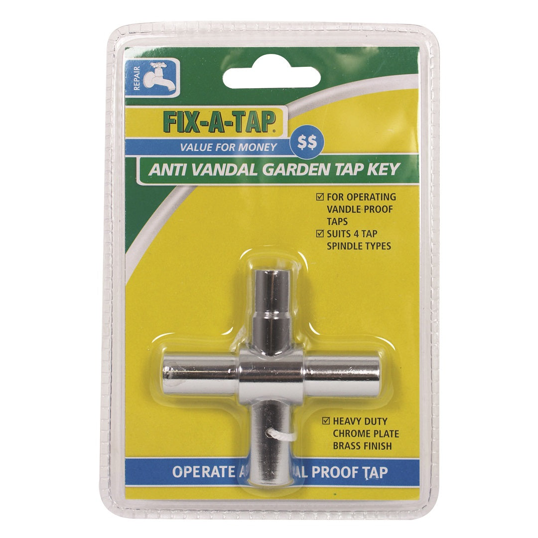 F-A-T Tap Key Garden Anti Vandal 4 Way Cp