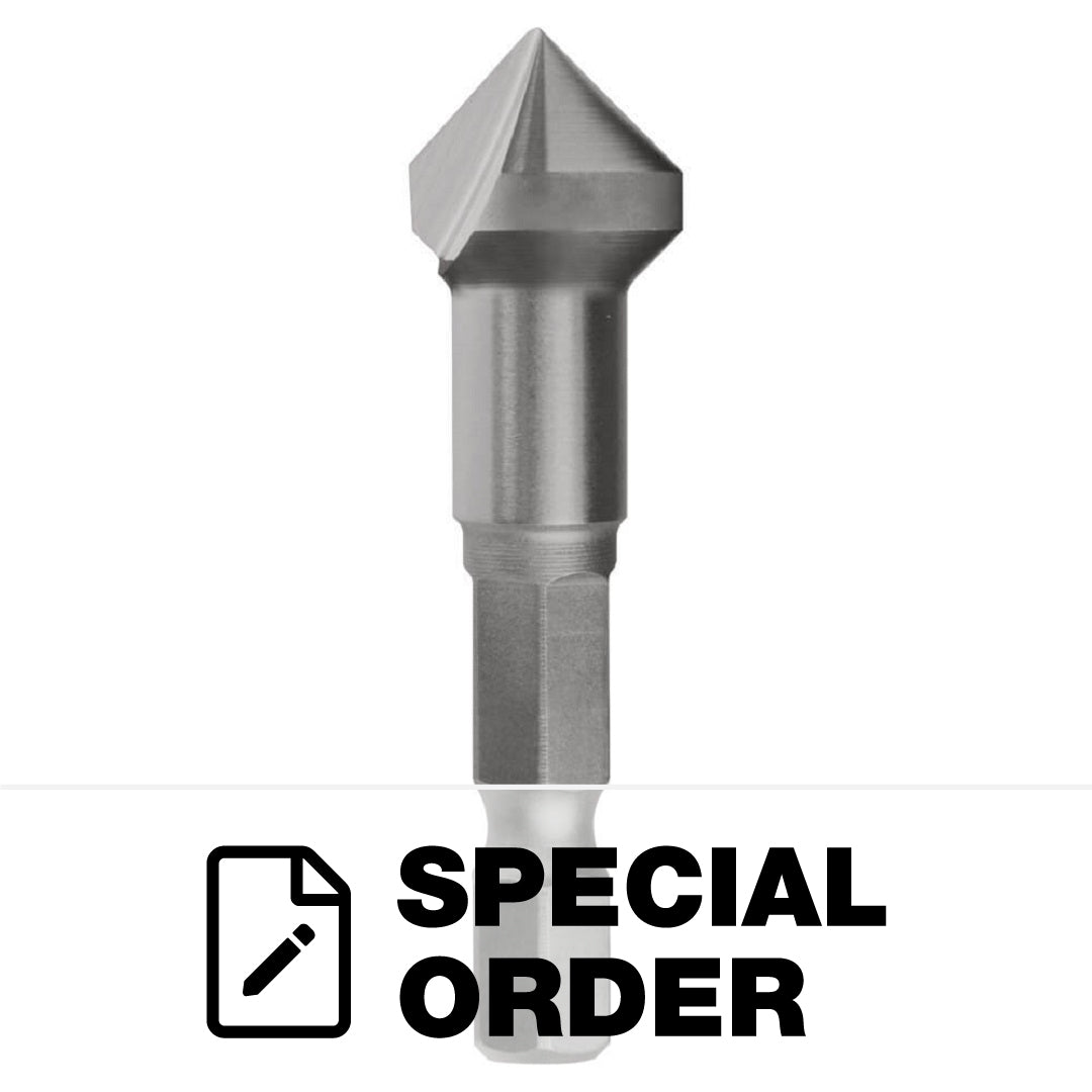 SUTTON COUNTERSINK BIT HSS 90DEG SINGLE FLUTE 2.8-12.7MM 1/4' SHANK