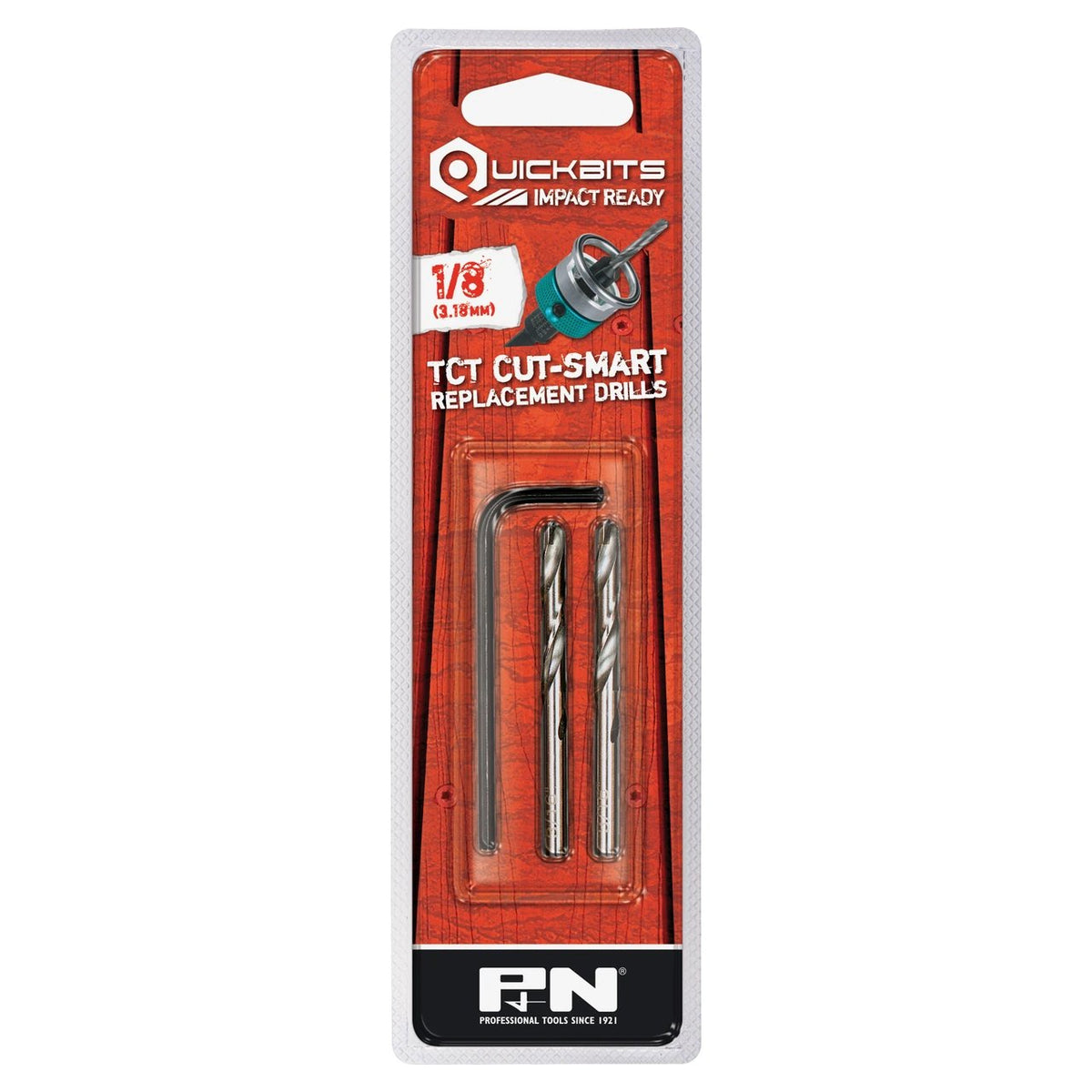 P&N Quickbit Cut-Smart Tct Replacement Pilot Drill Bits - 2 Pack