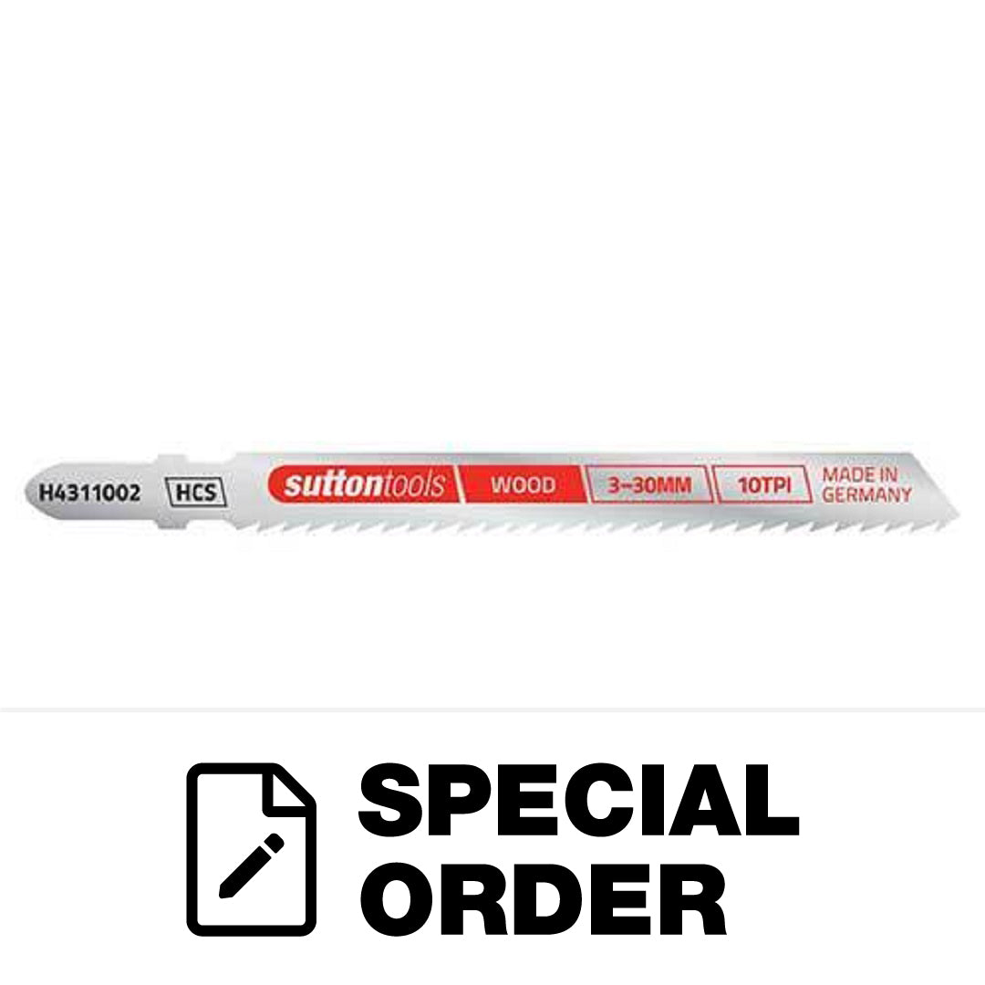 SUTTON JIGSAW BLADE EURO SHANK WOOD CLEAN FAST CUT 2 PCS 100MM X 8.5TPI