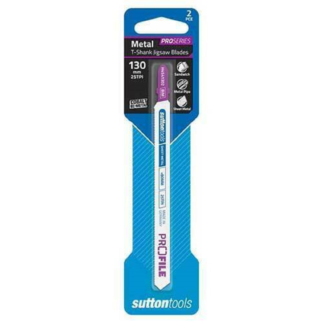 Sutton Jigsaw Blade Euro Shank Metal 130mm X 25tpi