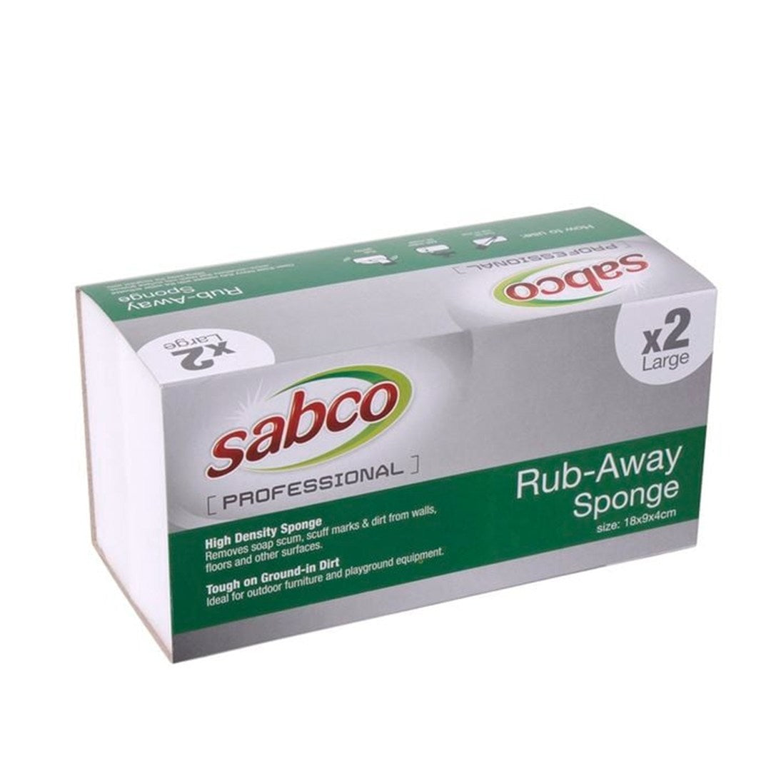 Sabco Rub Away Sponge Large Pk/2