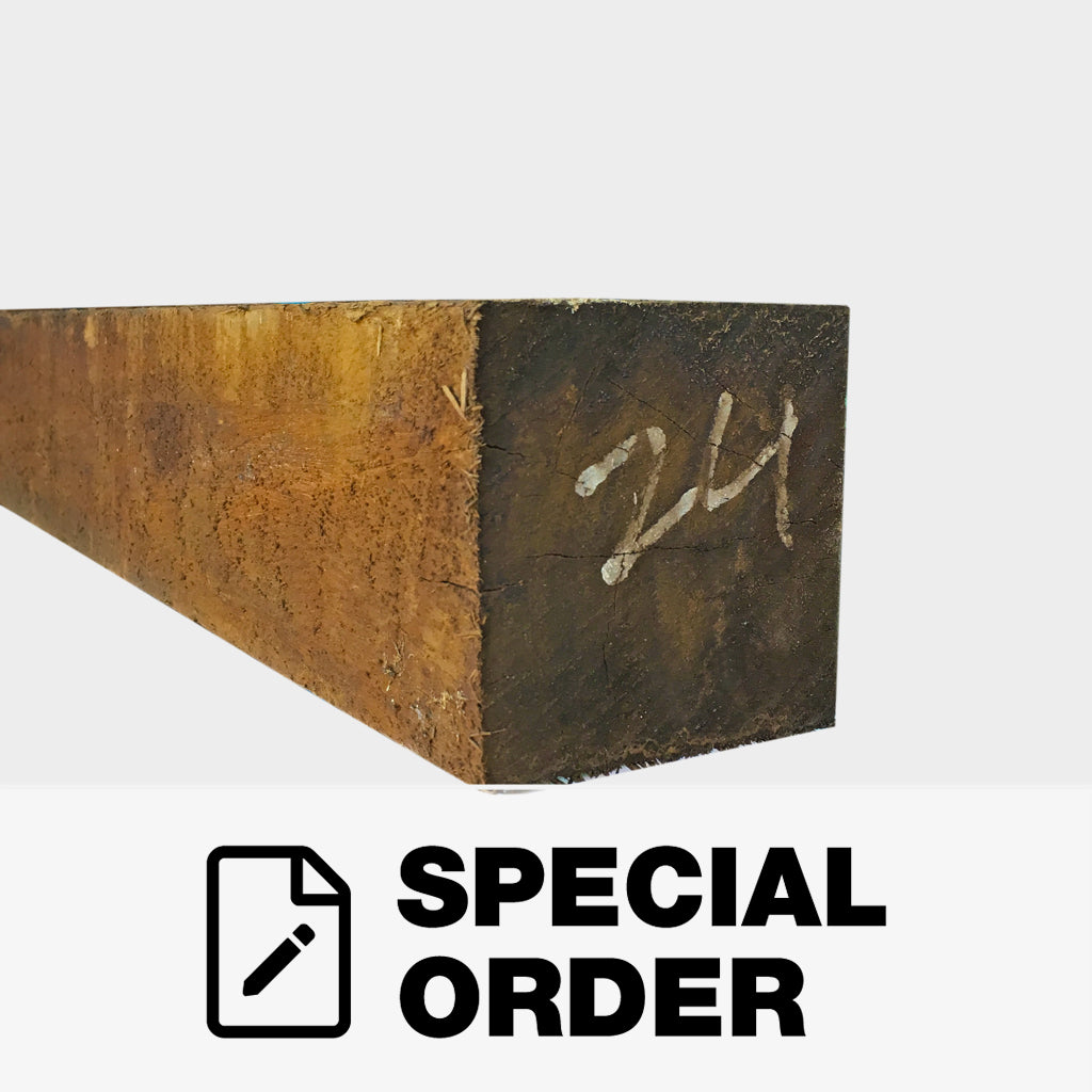 HARDWOOD F17 POST SAWN UNSEASONED TREATED