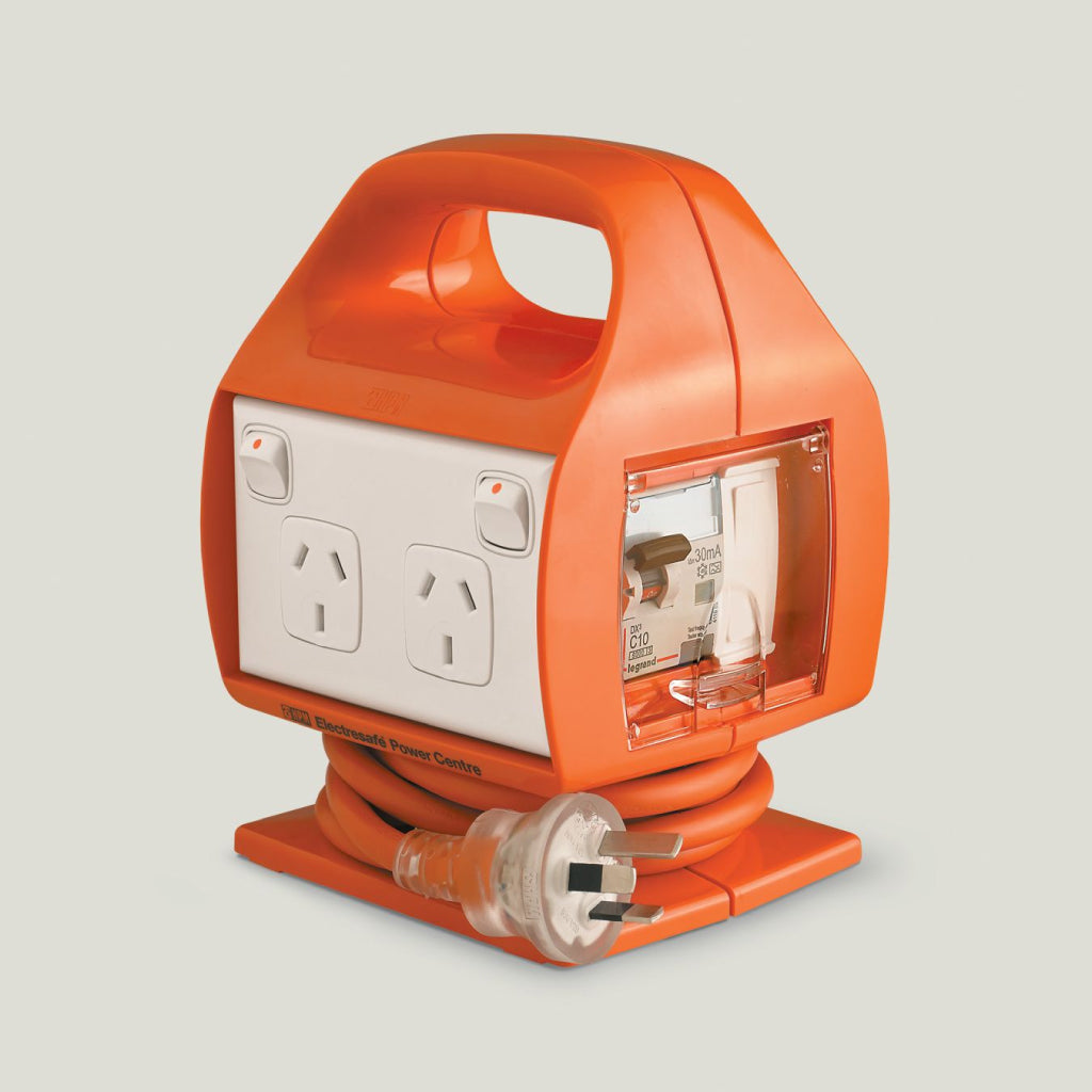 Hpm Power Centre 4 Outlet Portable Electresafe 10amp