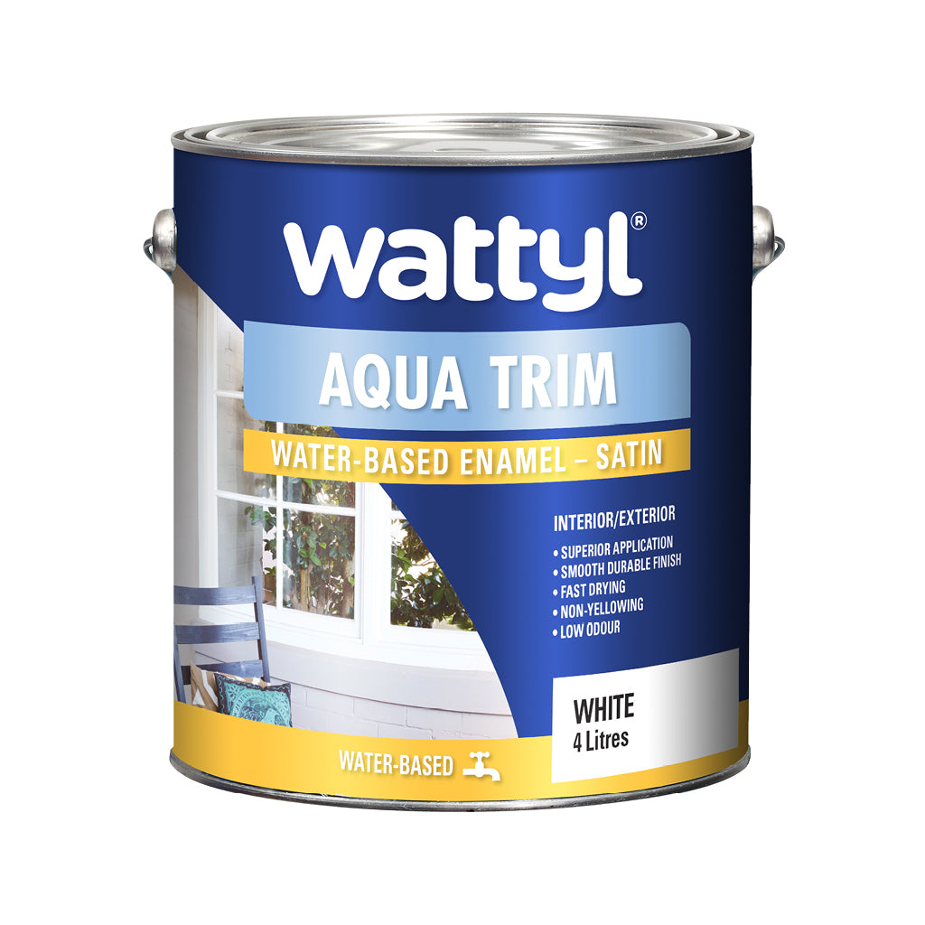 WATTYL AQUA TRIM SATIN WHITE