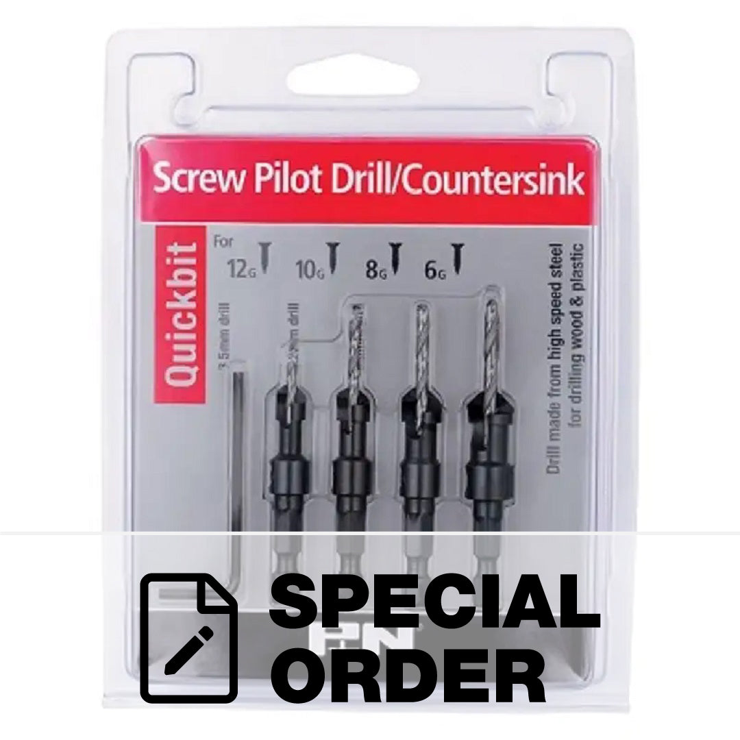 SUTTON COUNTERSINK DRILL BIT 5 PCE SET