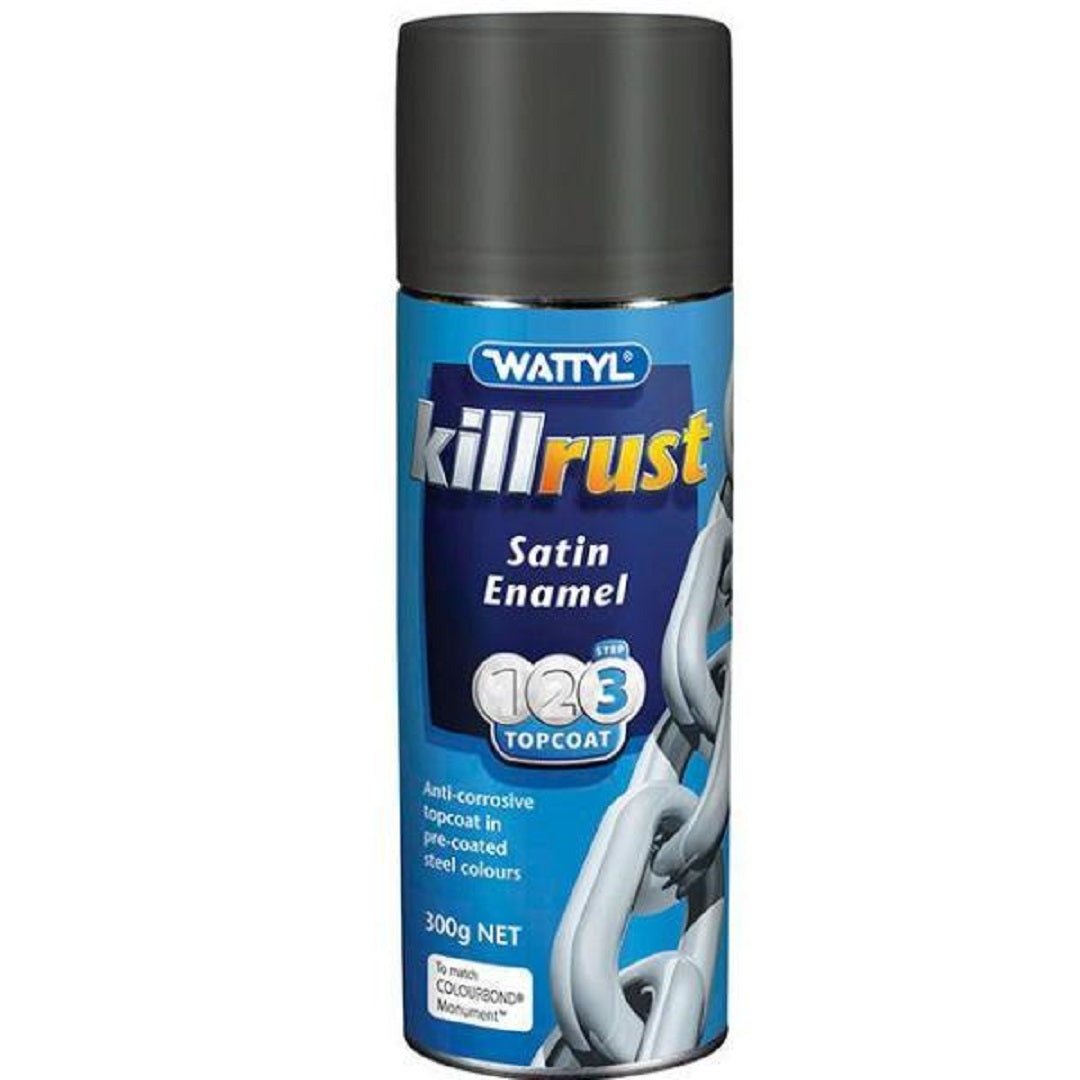 Wattyl Killrust Satin Enamel Spray 300g