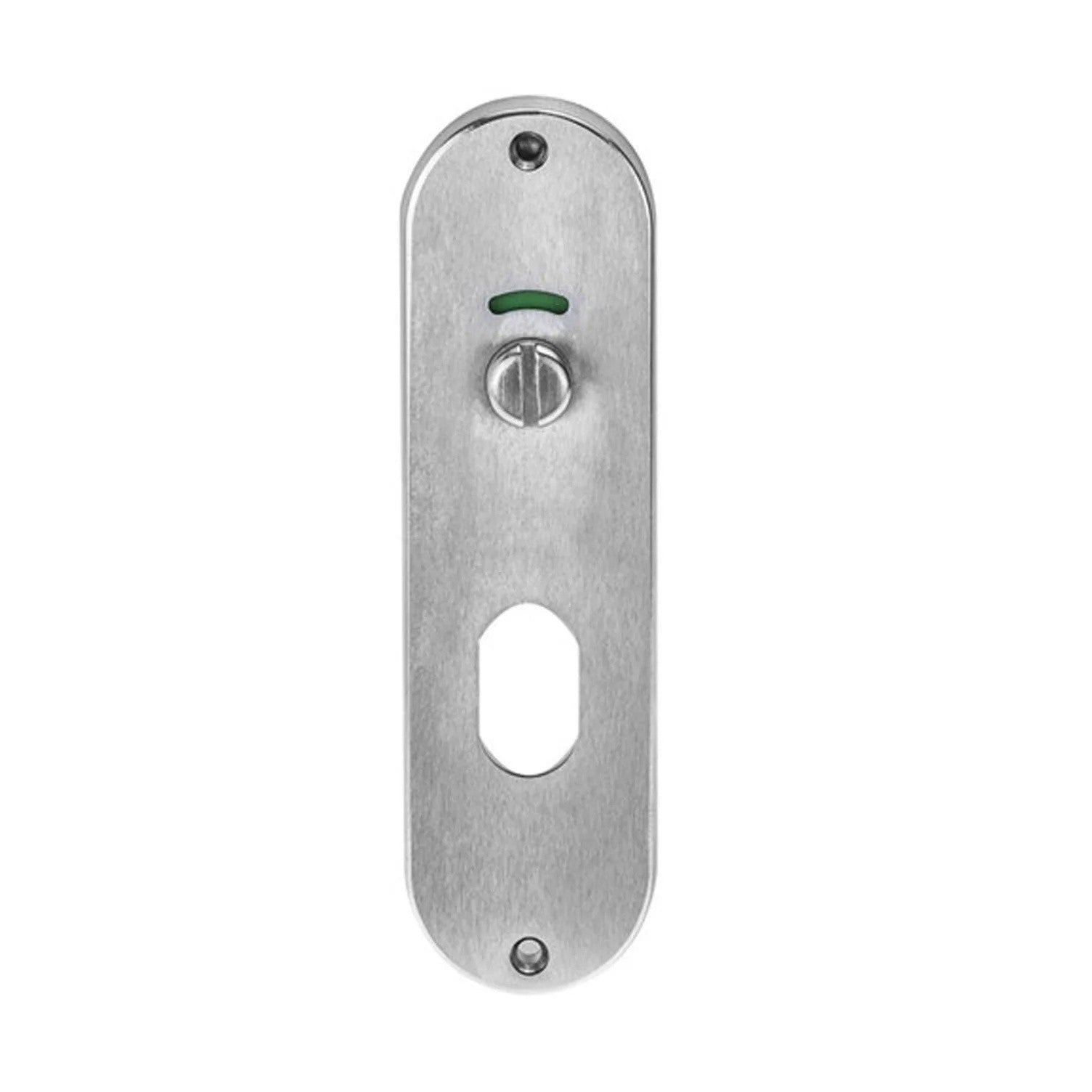 Lockwood 2919 Series Round End Plate With Indicating Emergency Turn And Lower Cylinder Hole