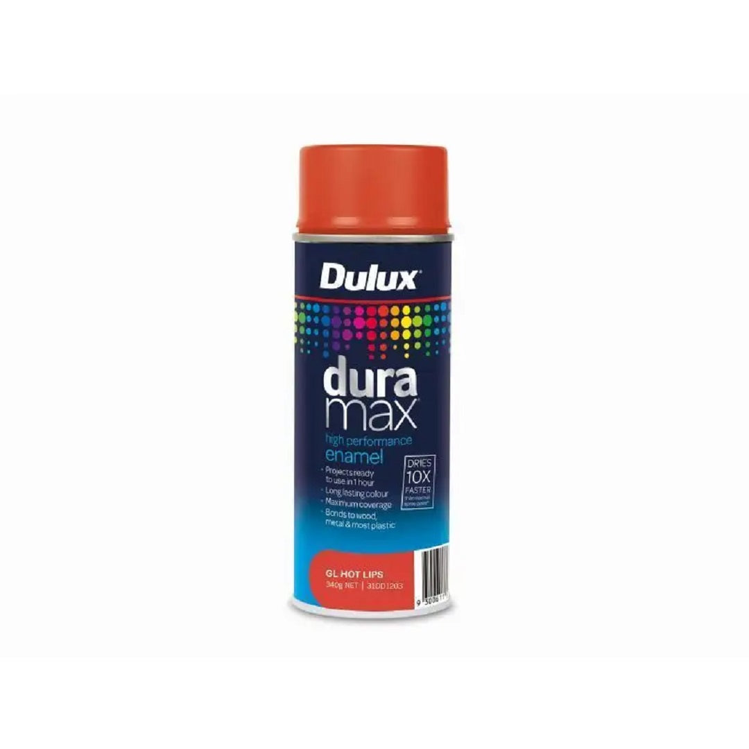 DULUX DURAMAX GLOSS ENAMEL SPRAY PAINT 340G