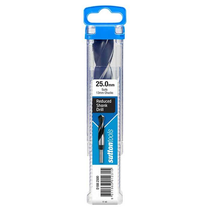 Sutton Hss Reduced Shank Drill Bit - Metric - 12.5mm Shank - Blue Finish