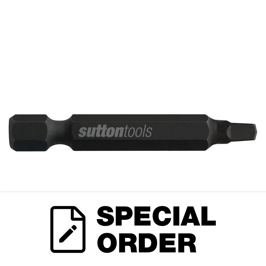 IMPACT BIT SQUARE RECESS R2 - 25MM X 1/4' HEX SHANK MAGNETIC SUPABIT  PACK OF 2