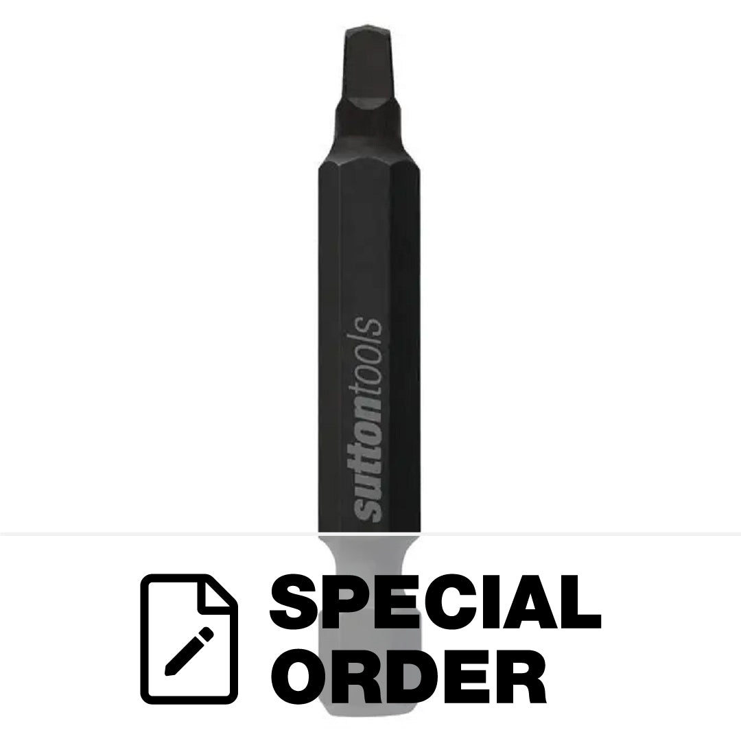 IMPACT BIT SQUARE RECESS R3 V - 25MM  X 1/4' HEX SHANK MAGNETIC SUPABIT  PACK OF 2