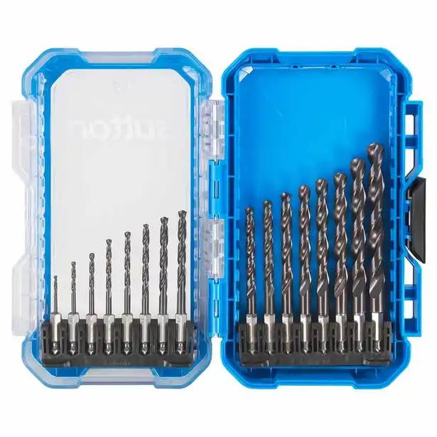 Sutton Supabit Hss-Tialn Hex Shank Drill Bit Set - 2-10mm - 16 Piece