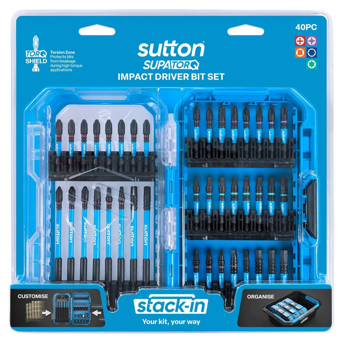 Sutton Supatorq Stack-In Impact Bit Set