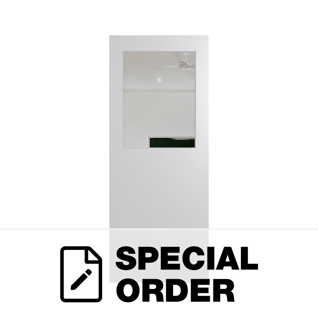 HUME XF3 1/2 GLASS ENTRANCE DOOR HOLLOW CORE DURAXP FACE