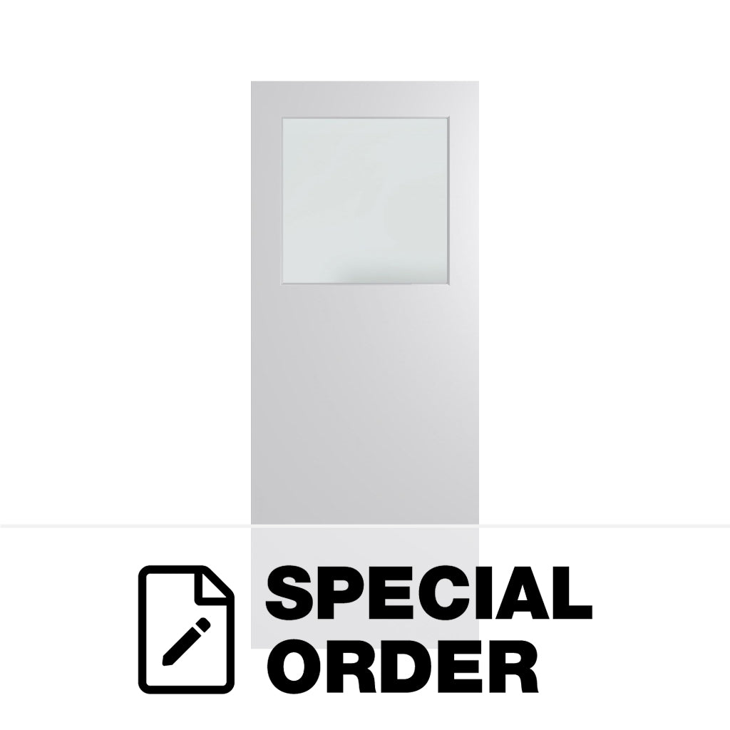 HUME XF1 1/3 GLASS ENTRANCE DOOR HOLLOW CORE DURAXP FACE