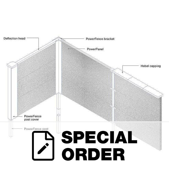 HEBEL POWER FENCE PANEL 2400 X 600 X 75MM