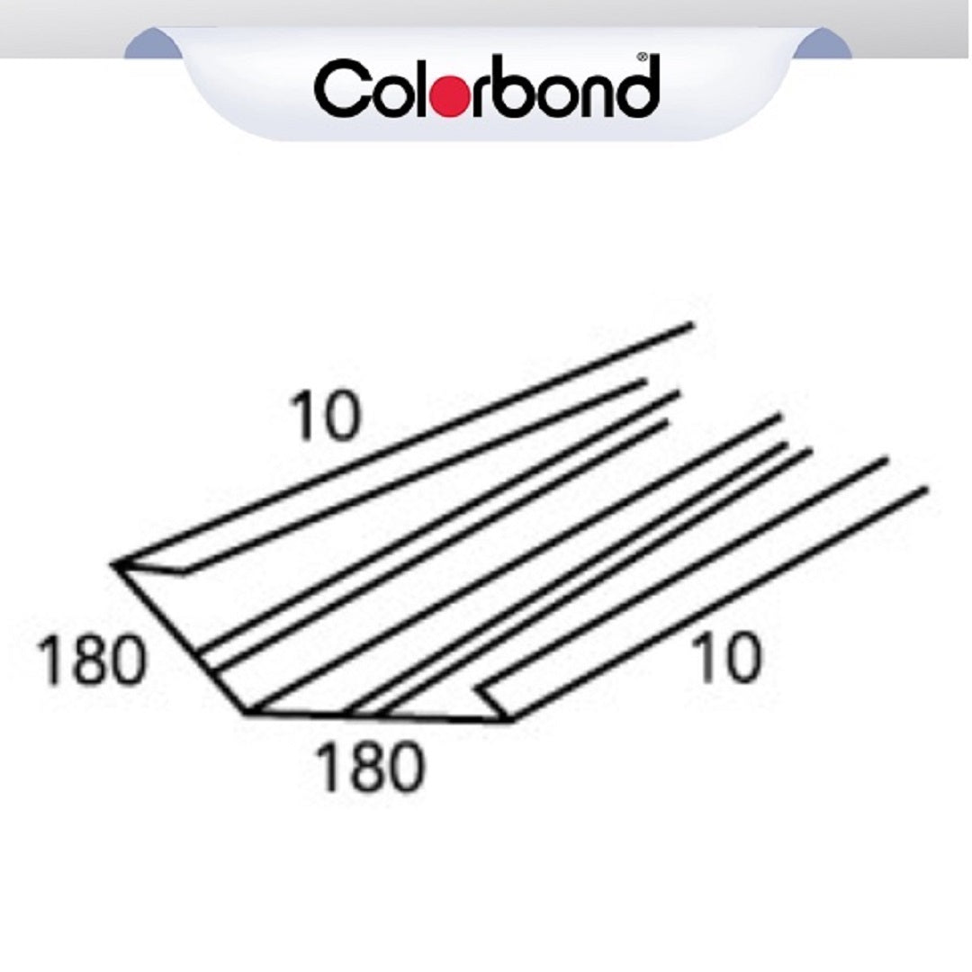 Valley Gutter Lysaght Colorbond Per Lm 0.55 X 400mm