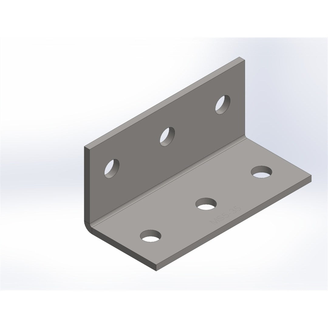 Angle Equal 5mm 65x65x140mm M12 Bolt Holes (3 Per Flange) Hot Dipped Galvanised
