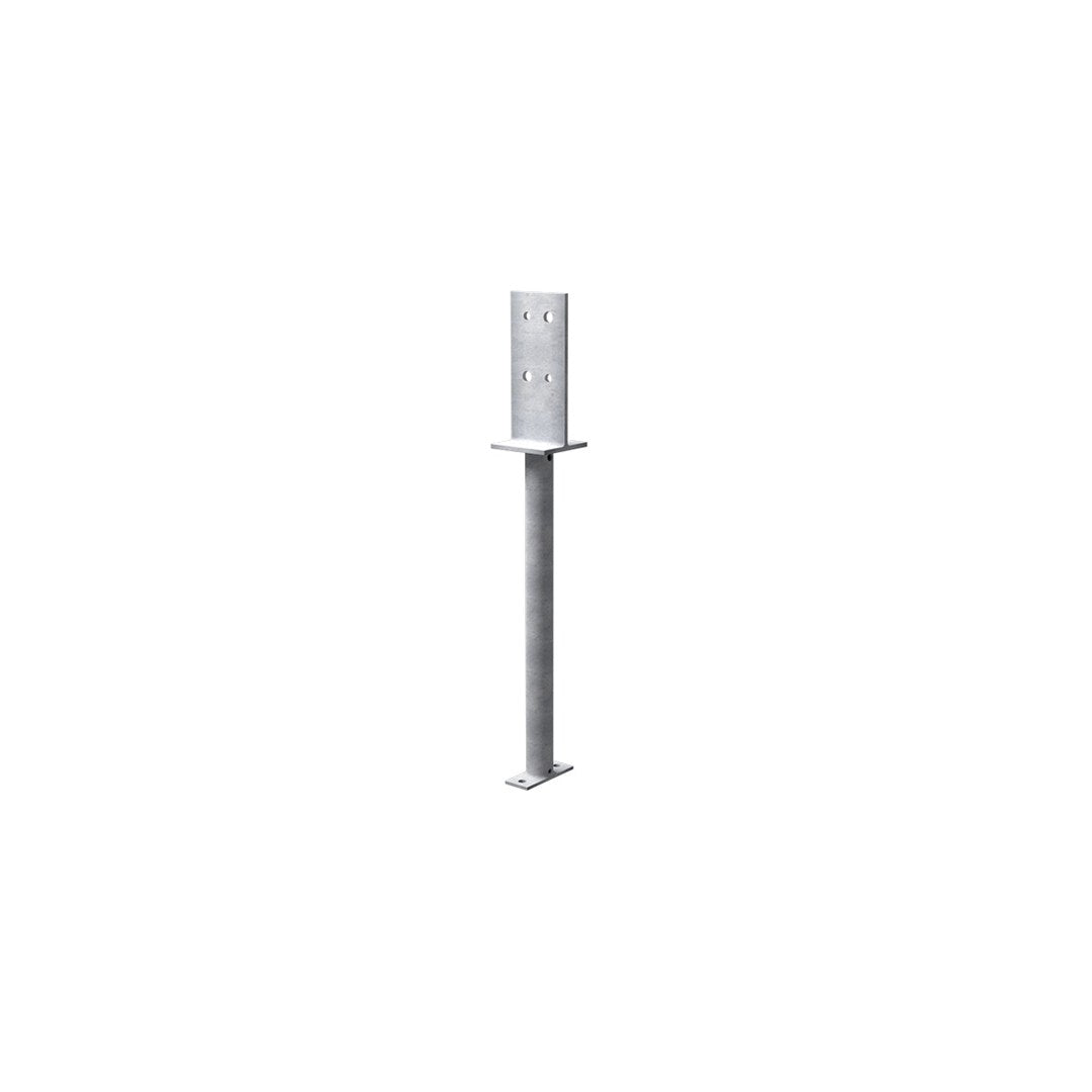 Post Anchor T Blade Rod Stem Type T M16 Bolt Holes 300x180x10mm To Baseplate 180x180mm Leg 580x76mm Baseplate On Bottom Of Leg 130x200mm Hot Dipped Galvanised Heavy Duty