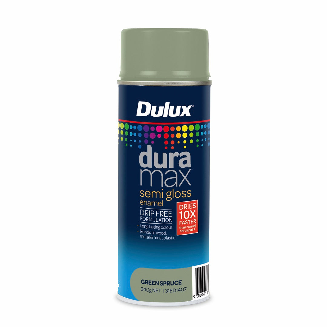 DULUX DURAMAX GLOSS ENAMEL SPRAY PAINT 340G