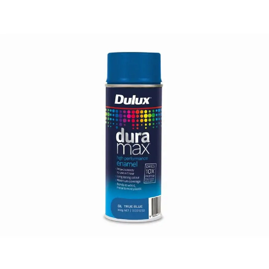 DULUX DURAMAX GLOSS ENAMEL SPRAY PAINT 340G