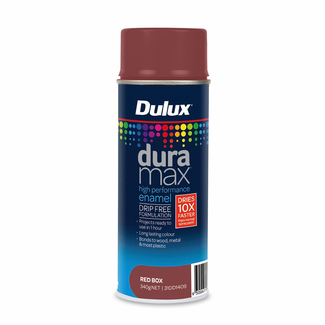 DULUX DURAMAX GLOSS ENAMEL SPRAY PAINT 340G