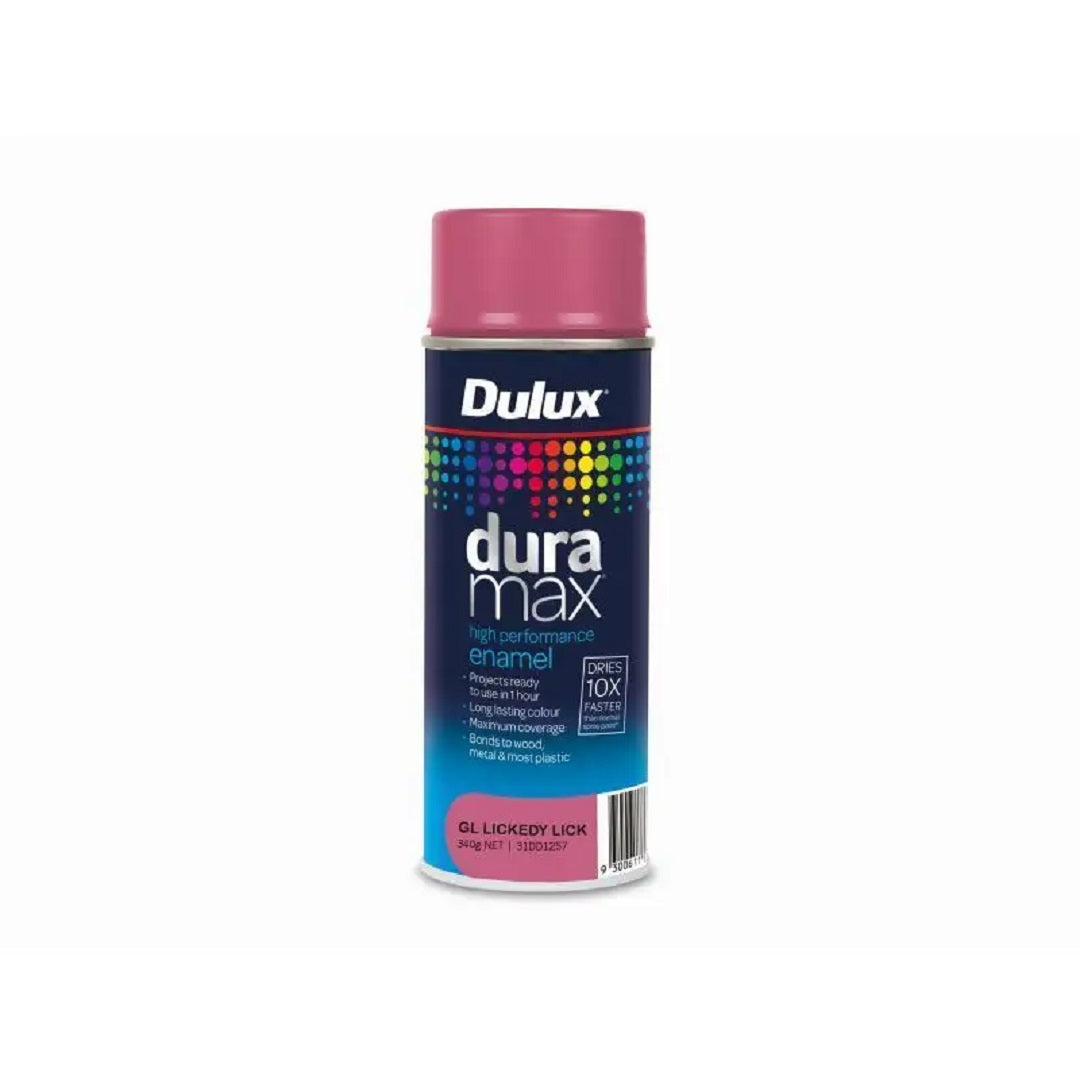 DULUX DURAMAX GLOSS ENAMEL SPRAY PAINT 340G