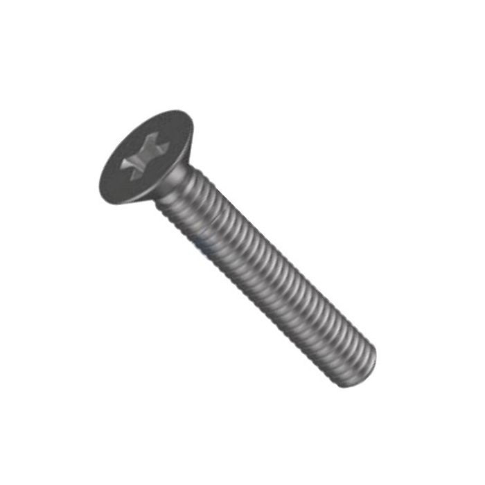 Countersunk Phillips Head Machine Screw Zinc Plated - Metric