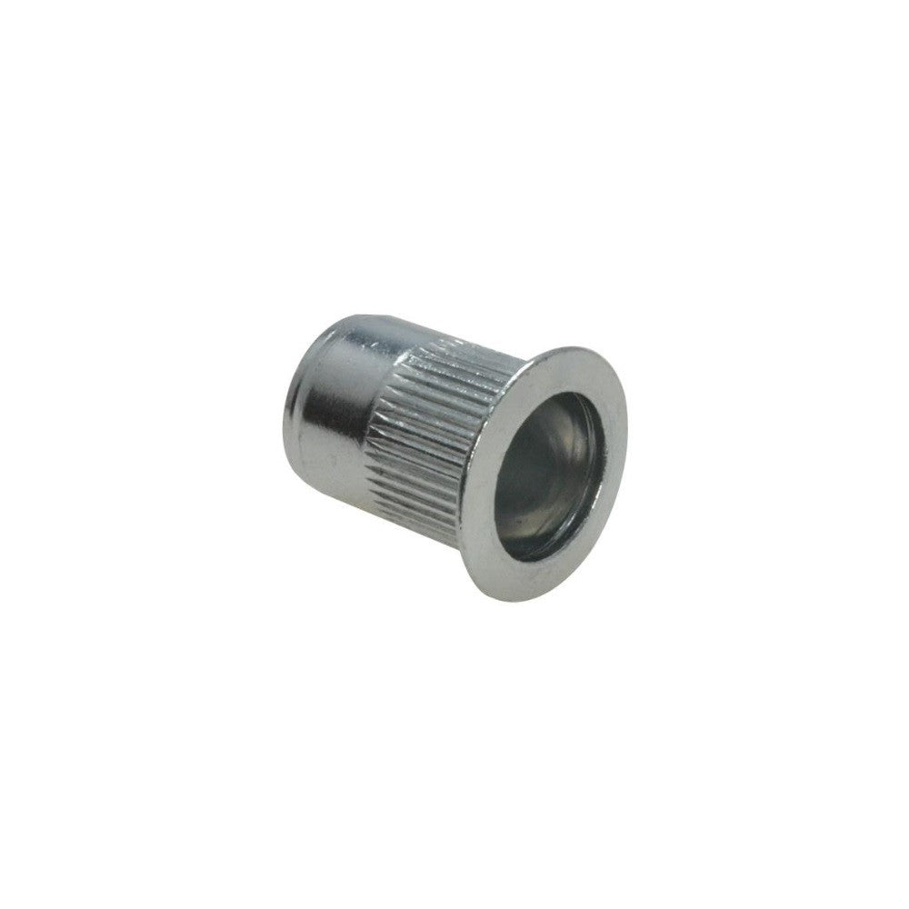 Splined Rivet Nut Insert Large Flange Aluminium - Metric