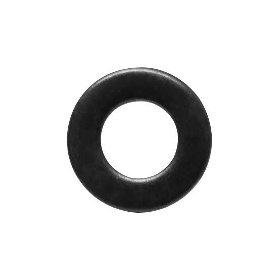Flat Round Washer Black - Metric