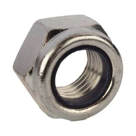 Nyloc Lock Nut Zinc Plated Unc Grade 8 - Imperial