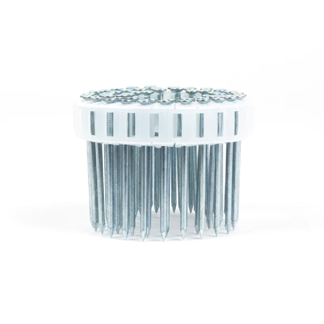 COIL NAIL RING SHANK PLASTIC COLLATED 0 DEG HARDENED GAL