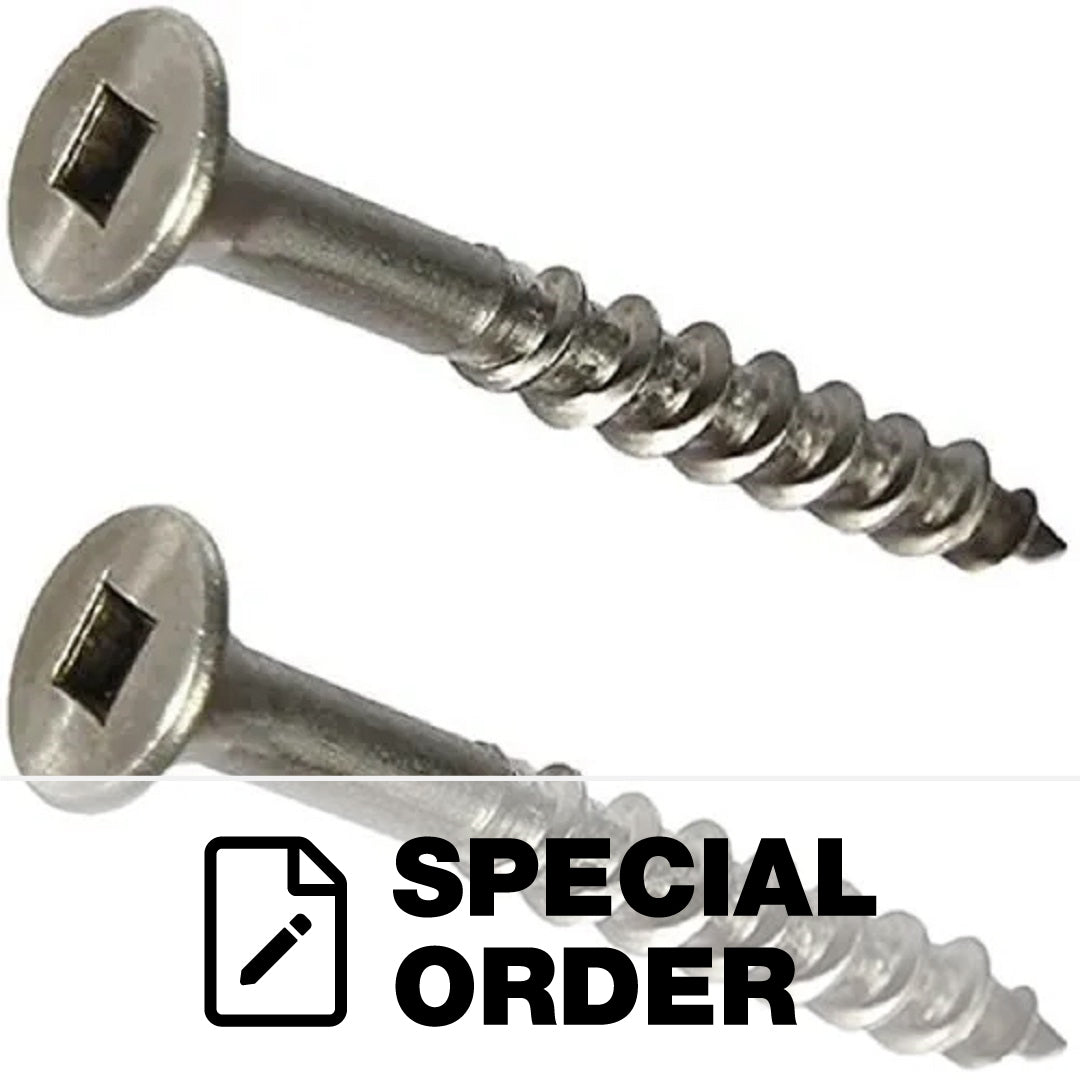 SELF DRILLING DECKING SCREW TYPE 17 CSK RIB HEAD SQ DRIVE CHEMSHIELD 500 PCS 8G X 50MM