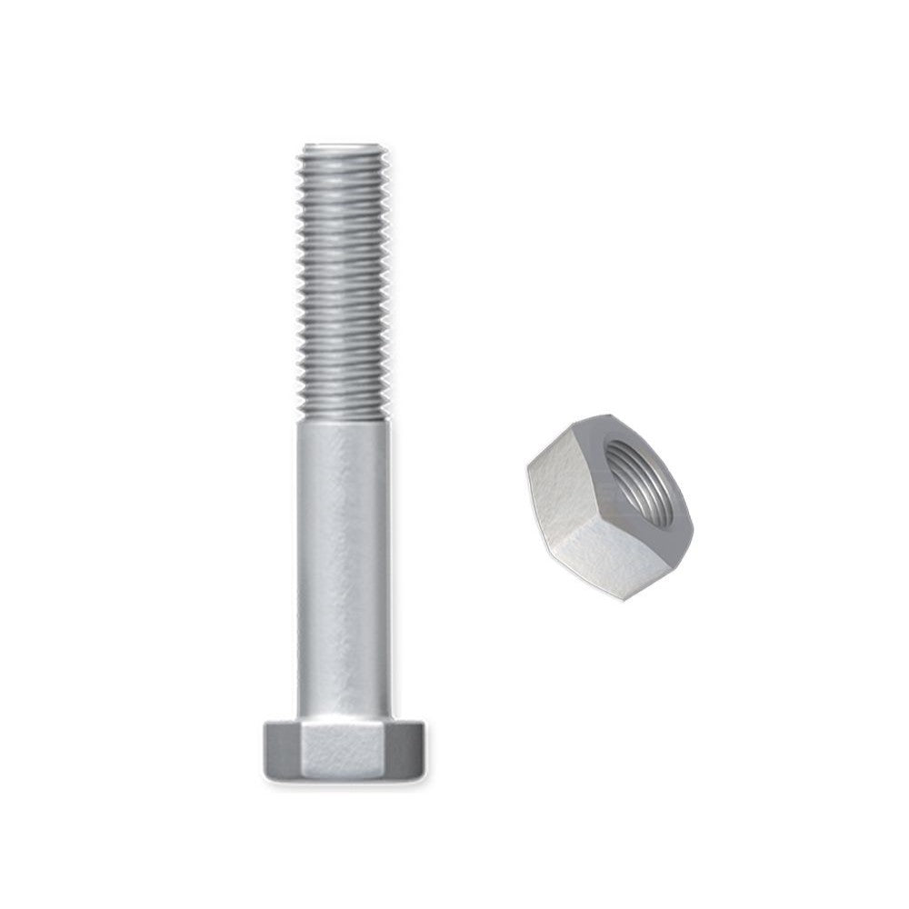 Hex Head Bolt And Nut Galvanised Bsw - Imperial