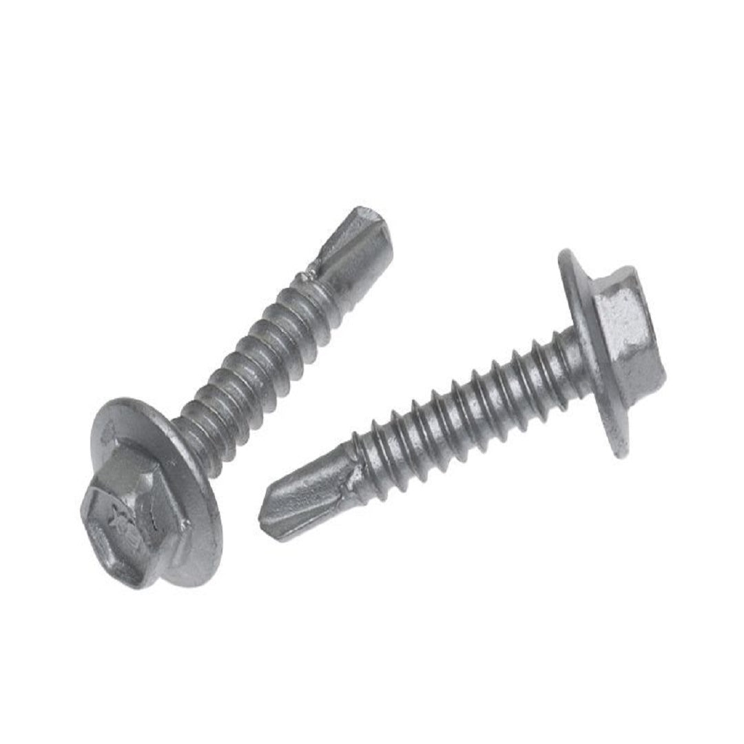 SELF DRILLING TIMBER SCREW HEX HEAD NO SEAL CL4 GALV 12-11 X 25MM