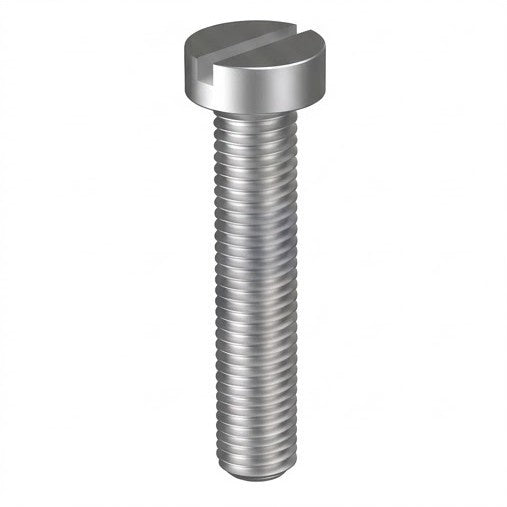 Cheese Head Slotted Machine Screw Stainless Steel 304 - Metric