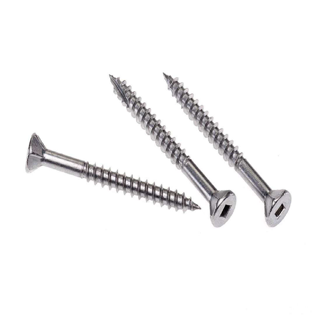 Decking Screw Type 17 Countersunk Ribbed Head Square Drive