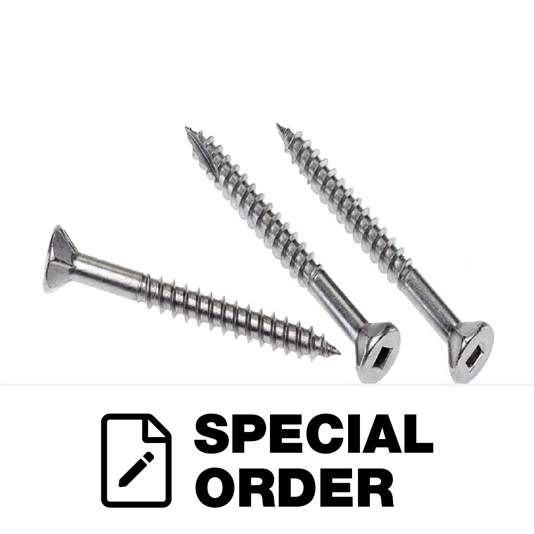 DECKING SCREW TYPE 17 CSK RIBBED HEAD SQ DRIVE S304