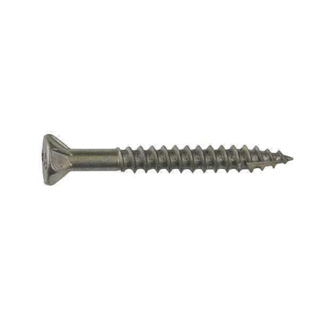 Decking Screw Type 17 Countersunk Ribbed Trim Head Square Drive