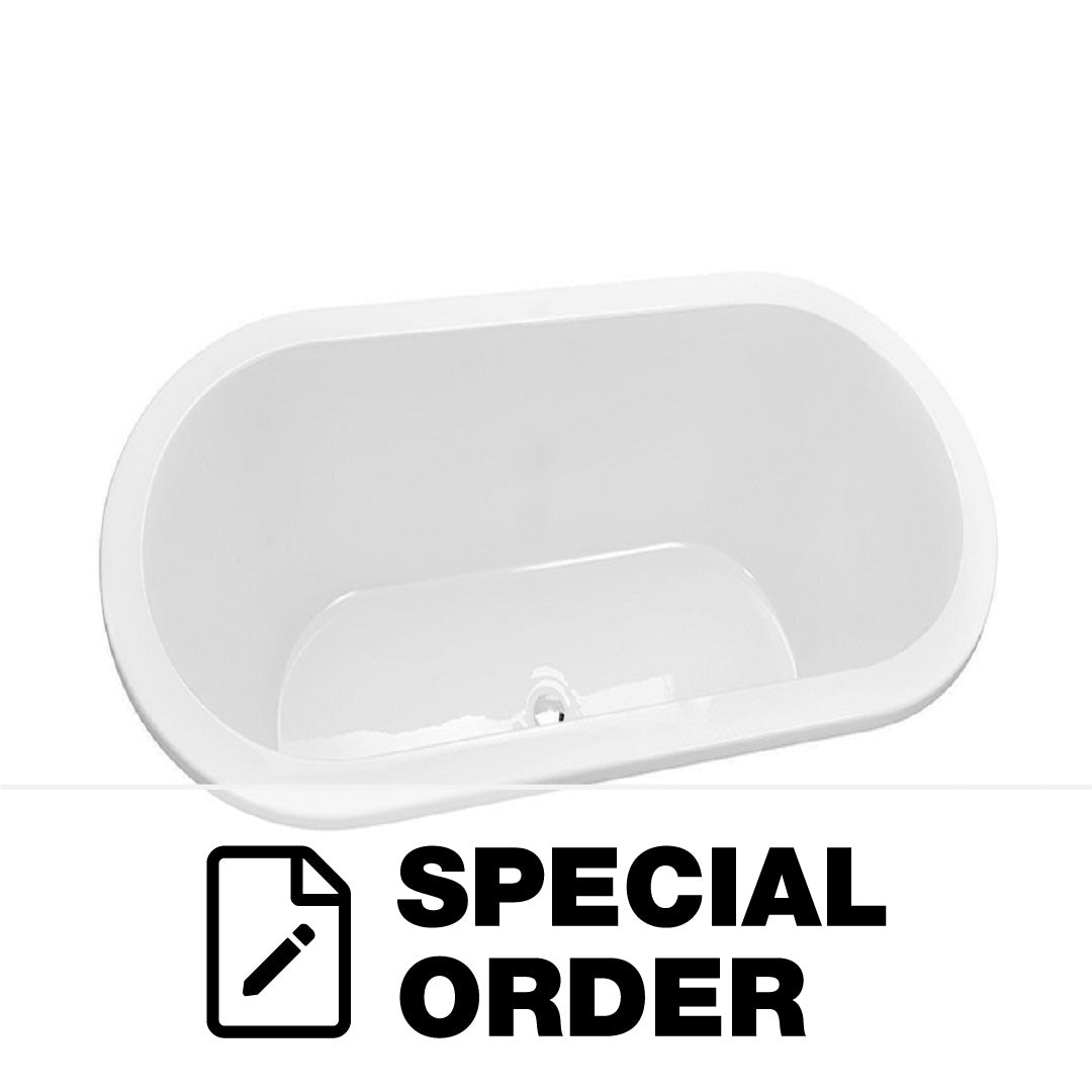 DECINA CAVAL INSET ACRYLIC BATH WHITE 1790 X 835 X 485MM