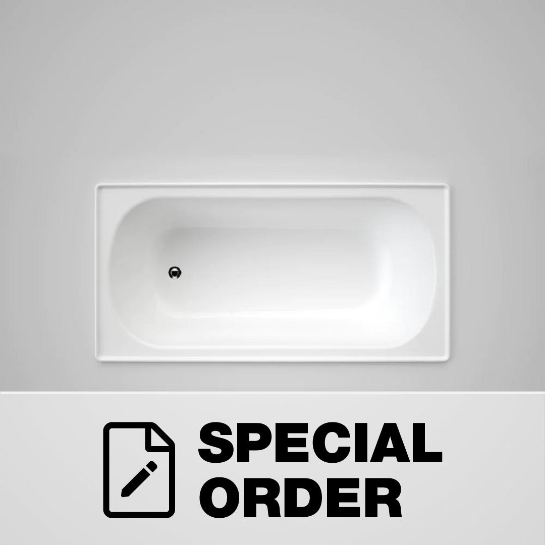 CAROMA STERLING INSET STEEL BATH WHITE 1500 X 710 X 385MM