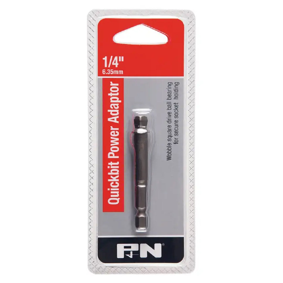 Sutton Impact Adaptor Bit 15&Deg; Wobble 1/4' Square 65mm 1/4' Hex Shank Power Adaptor Quickbits