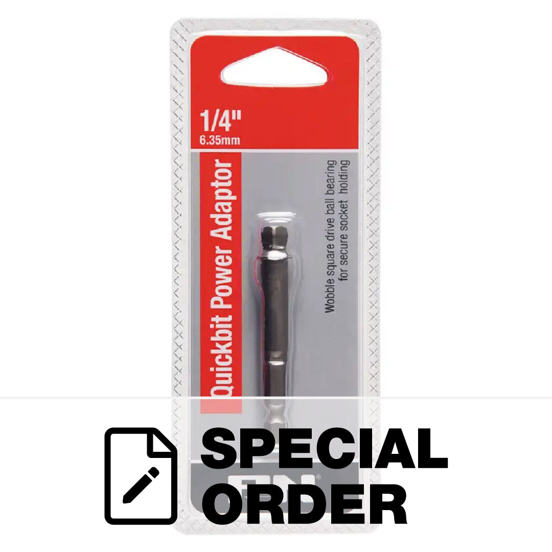 SUTTON IMPACT ADAPTOR BIT 15&DEG; WOBBLE 1/4' SQUARE 65MM 1/4' HEX SHANK POWER ADAPTOR QUICKBITS